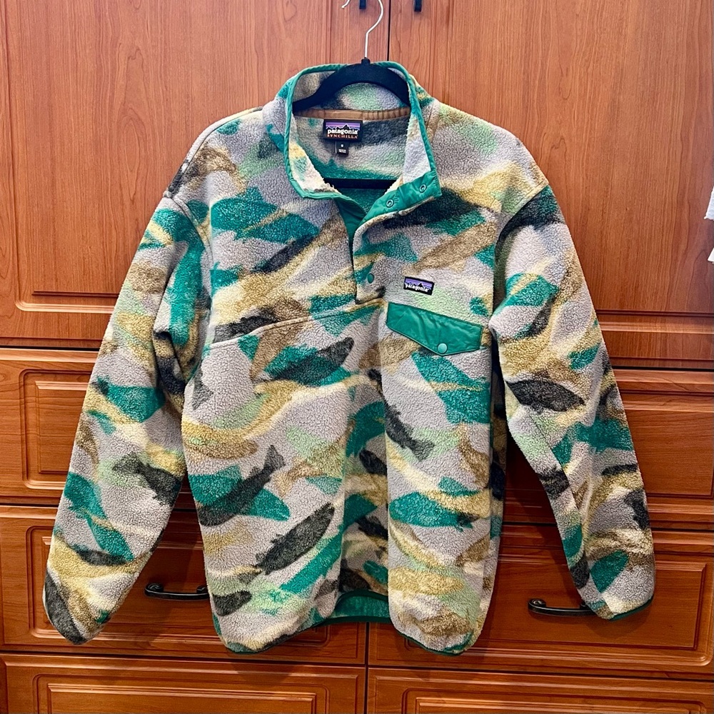 RARE Vintage PATAGONIA SYNCHILLA FishPullover